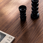 Кофейный стол овальный из дерева с 2-мя ящиками Coffee Walnut Table варинант исполнения - 6 | Loft Concept в Твери