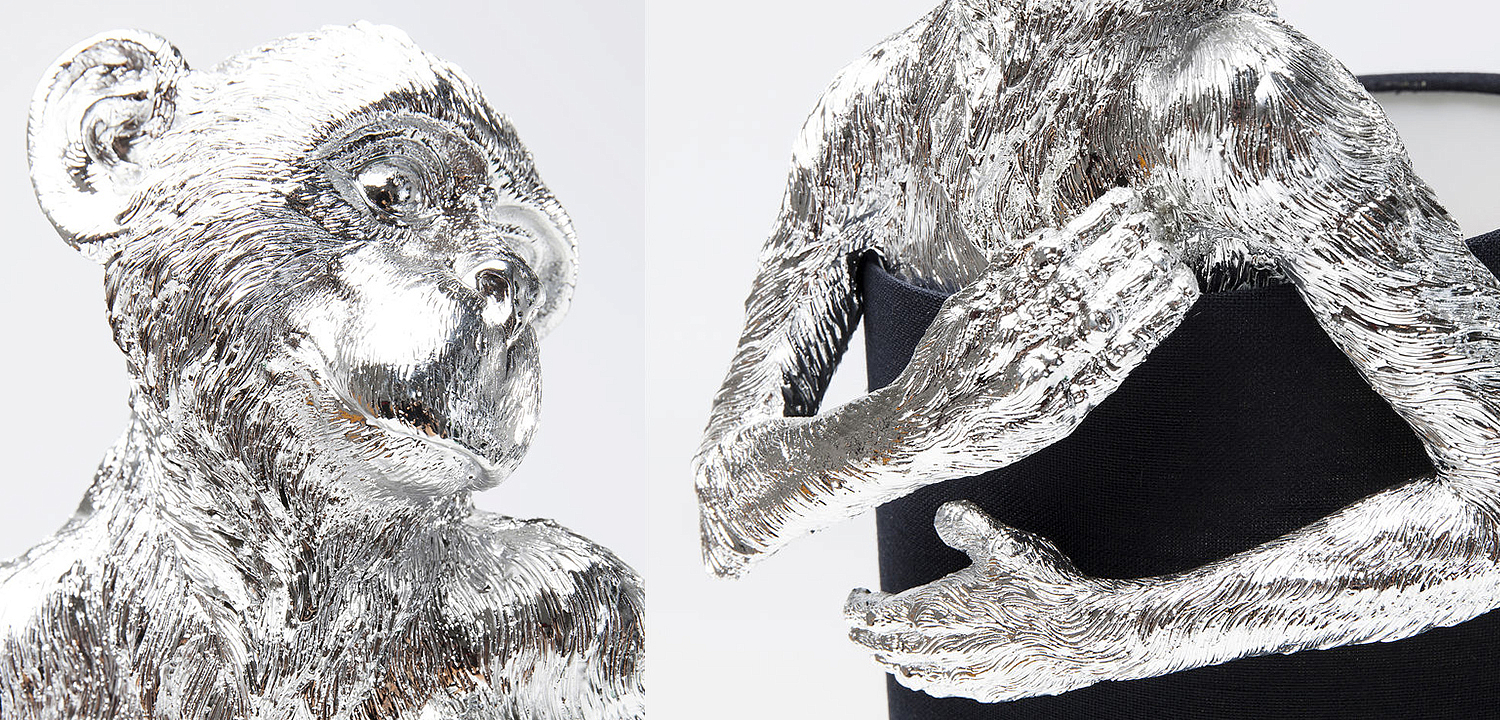 Настольная лампа Silver Monkey Hugging Lampshade - Loft-Concept в Твери