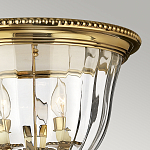 Потолочный светильник цвета латунь с прозрачным плафоном в форме чаши Hinkley варинант исполнения - 11 | Loft Concept в Твери