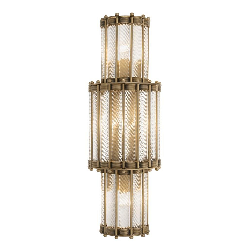 Бра Wall Lamp Tiziano Trio Латунь Прозрачное Стекло Бра Wall Lamp Tiziano Trio Латунь Прозрачное Стекло в Твери | Loft Concept