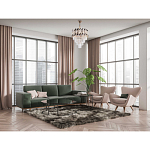 Люстра многоярусная с переплетенными металлическими элементами черного и золотого цвета и прозрачными хрустальными подвесками Empire Chandelier Crystal варинант исполнения - 12 | Loft Concept в Твери