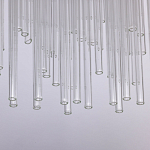 Люстра круглая с прозрачными стеклянными трубками Nembus варинант исполнения - 7 | Loft Concept в Твери