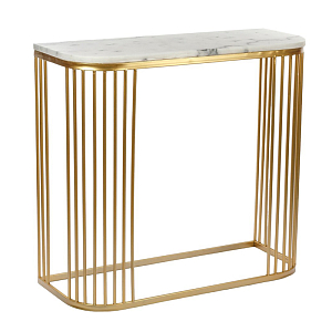 Консоль Side Table Marble rectangular белый мрамор