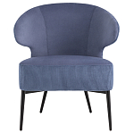 Современное мягкое кресло на металлических ножках Rakush Blue варинант исполнения - 2 | Loft Concept в Твери