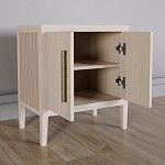 Тумбочка Primo с дверцами шпон Светлый дуб варинант исполнения - 3 | Loft Concept в Твери