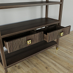 Стеллаж с двумя ящиками Elsa Dreams Walnut варинант исполнения - 3 | Loft Concept в Твери