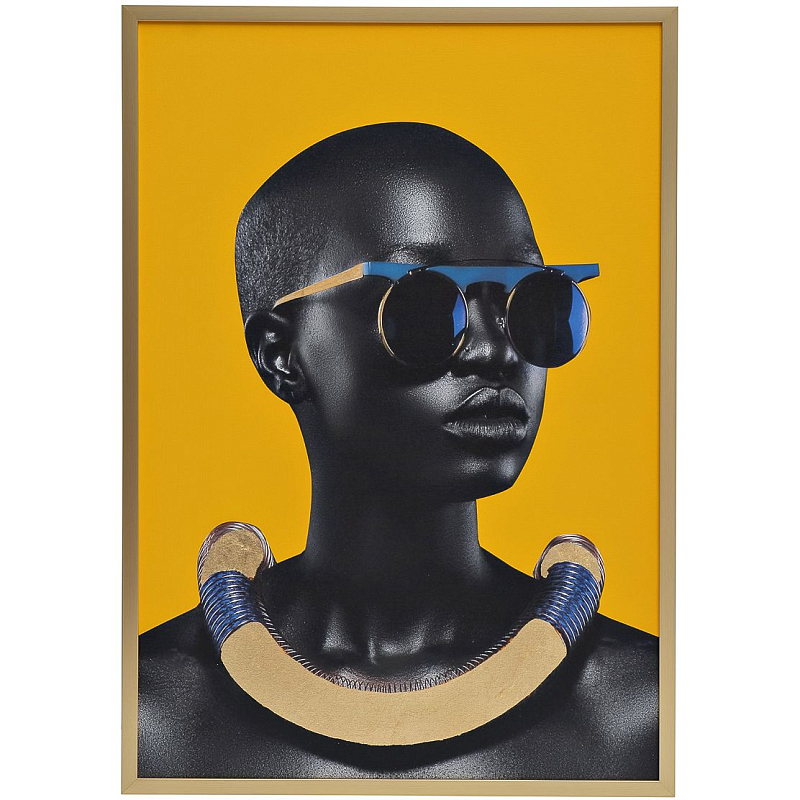 Холст African fashion Оранжевый Черный Холст African fashion Оранжевый Черный в Твери | Loft Concept