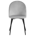 Мягкий стул в сером велюре Miruna Chair варинант исполнения - 2 | Loft Concept в Твери