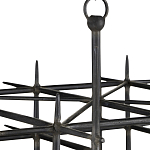 Люстра черная квадратной остроконечной формы Black Square варинант исполнения - 1 | Loft Concept в Твери