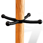 Вешалка с круглым основанием и черными металлическими крючками Industrial Metal Rust варинант исполнения - 2 | Loft Concept в Твери