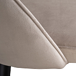 Стул велюровый серо-бежевый Schelde Gray Beige варинант исполнения - 4 | Loft Concept в Твери