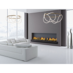 Люстра подвесная круглая золотого цвета с белыми изогнутыми световыми линиями Luke Lampco Tracer Lamp варинант исполнения - 12 | Loft Concept в Твери