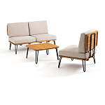 Двухместный диван из акации без подлоконтиков Amra варинант исполнения - 2 | Loft Concept в Твери