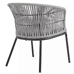 Кресло с декоративным плетением на спинке и подлокотниках Armchair Weaving варинант исполнения - 3 | Loft Concept в Твери