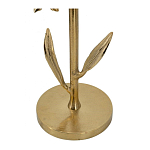 Столик с золотистым основанием в виде цветка и круглой мраморной столешницей Golden Snowdrop варинант исполнения - 4 | Loft Concept в Твери