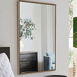 Зеркало прямоугольное в фактурной золотой раме Reflective Fabric варинант исполнения - 6 | Loft Concept в Твери