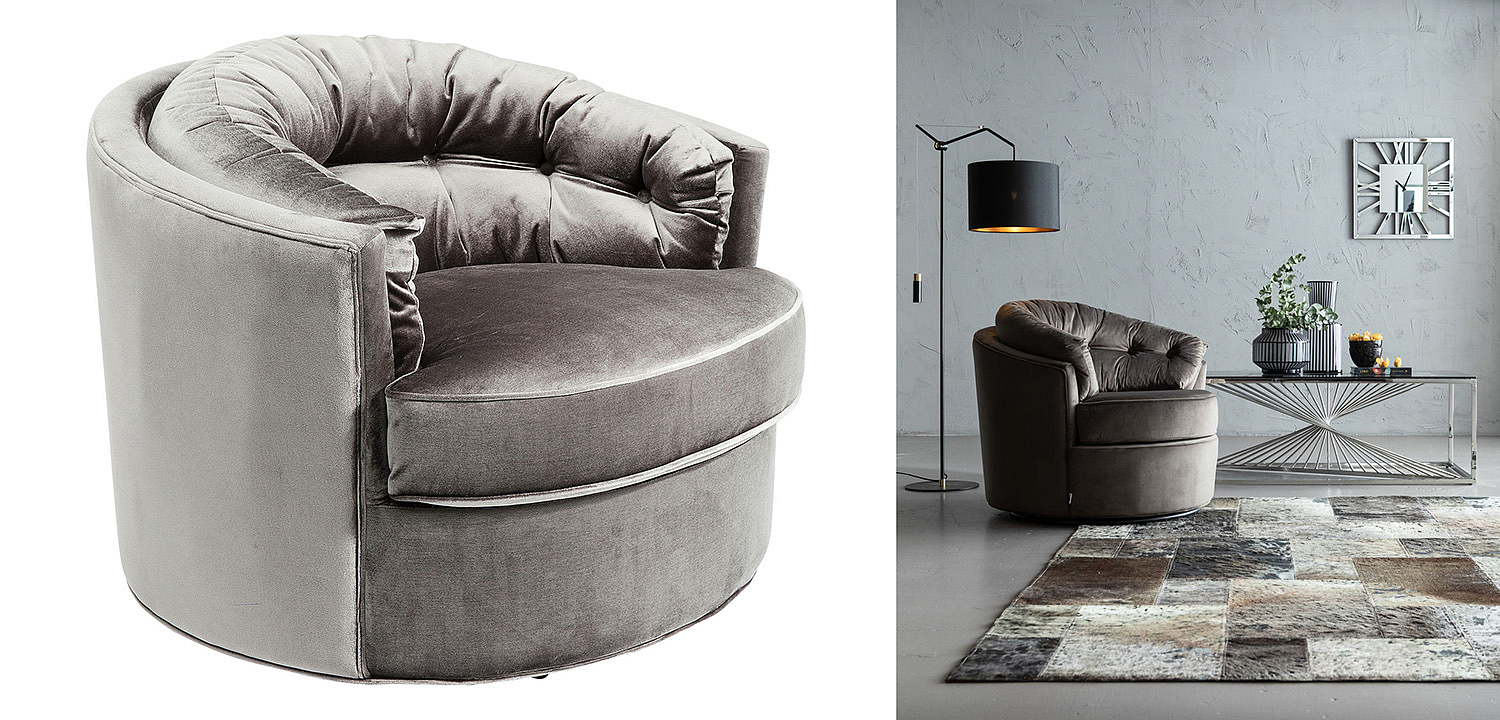 Кресло вращающееся Gray Delilah Кресло вращающееся Gray Delilah - Loft-Concept в Твери