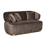 Диван двухместный коричневый Clarisse варинант исполнения - 1 | Loft Concept в Твери