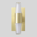 Бра с золотым основанием и прозрачным плафоном цилиндрической формы Golden Geometry варинант исполнения - 1 | Loft Concept в Твери