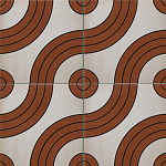 Дизайнерская плитка с узором Дорожки 2 варинант исполнения - 1 | Loft Concept в Твери