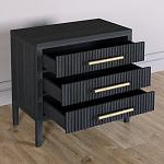 Тумба Primo  с тремя ящиками шпон Черный дуб варинант исполнения - 4 | Loft Concept в Твери