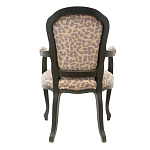 Полукресло с мягкой обивкой из льна на 4-х ножках из массива березы Gladys Armchair варинант исполнения - 2 | Loft Concept в Твери