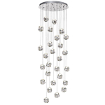 Люстра каскадня с 27-ю прозрачными шарообразными подвесами Bubbles Bocci варинант исполнения - 4 | Loft Concept в Твери