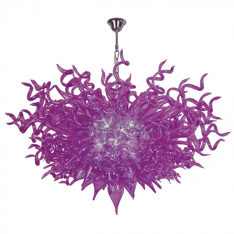 Люстра Jellyfish Tentacles Фиолетовый Хром Люстра Jellyfish Tentacles Фиолетовый Хром в Твери | Loft Concept
