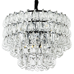 Люстра с хрустальными подвесками в виде капель Antoine Crystal Drops Chrome Chandelier 9 варинант исполнения - 1 | Loft Concept в Твери