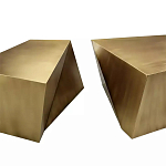 Комплект из 2-х дизайнерский журнальных столов геометрической формы Ribefyk варинант исполнения - 1 | Loft Concept в Твери