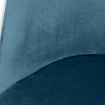 Барный стул вращающийся со спинкой Синий Велюр Vendramin Chair варинант исполнения - 4 | Loft Concept в Твери