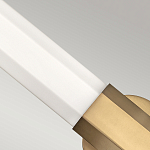 Бра для ванных комнат горизонтальное с длинным белым матовым плафоном в форме шестиугольника на круглом основании Hinkley варинант исполнения - 10 | Loft Concept в Твери