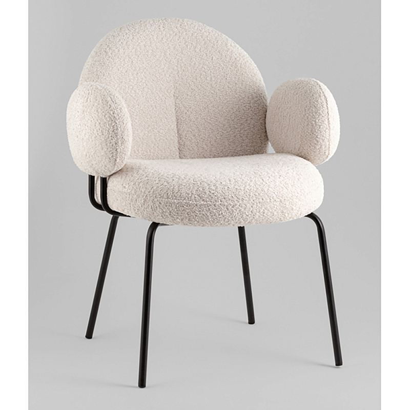 Стул Nina молочный Молочный Черный в Твери | Loft Concept 