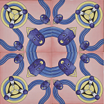 Плитка дизайнерская с узором Дива варинант исполнения - 1 | Loft Concept в Твери