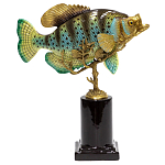 Статуэтка из фарфора в форме рыбы SEA Porcelain and Bronze варинант исполнения - 3 | Loft Concept в Твери