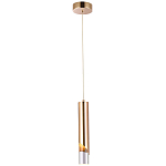 Подвесной светильник Metal Acrylic Tube Gold Hanging Lamp варинант исполнения - 2 | Loft Concept в Твери