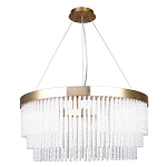 Люстра подвесная со стеклянными подвесками в виде перекрученных трубочек Nembus варинант исполнения - 1 | Loft Concept в Твери