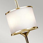 Бра вертикальное с белым полукруглым плафоном и длинным стержнем L Kichler варинант исполнения - 8 | Loft Concept в Твери
