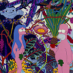 Мебельная ткань Велюр Simpsons in Paradise Т4-88 варинант исполнения - 4 | Loft Concept в Твери