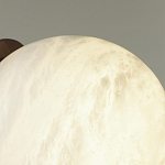 Настенно-потолочный светильник с плафоном в форме шара из алебастра Cryptocrystalline Stone варинант исполнения - 6 | Loft Concept в Твери