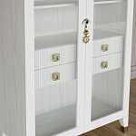 Дизайнерский шкаф витрина Elsa Dreams White с 4-мя ящиками варинант исполнения - 4 | Loft Concept в Твери