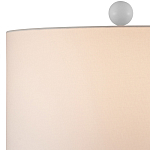 Настольная лампа белая с тканевым абажуром в форме цилиндра Morphing варинант исполнения - 2 | Loft Concept в Твери