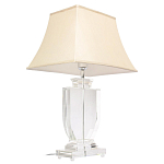Настольная лампа хрустальная с бежевым абажуром Perfect варинант исполнения - 2 | Loft Concept в Твери