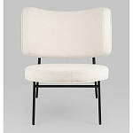 Мини-кресло District Lounge букле белый варинант исполнения - 4 | Loft Concept в Твери