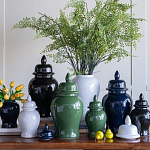 Ваза с крышкой однотонная Высота 31 см Chinoiserie Ceramics варинант исполнения - 4 | Loft Concept в Твери