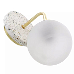 Бра с белым матовым плафоном в форме шара Round White Matte Lampshade варинант исполнения - 3 | Loft Concept в Твери