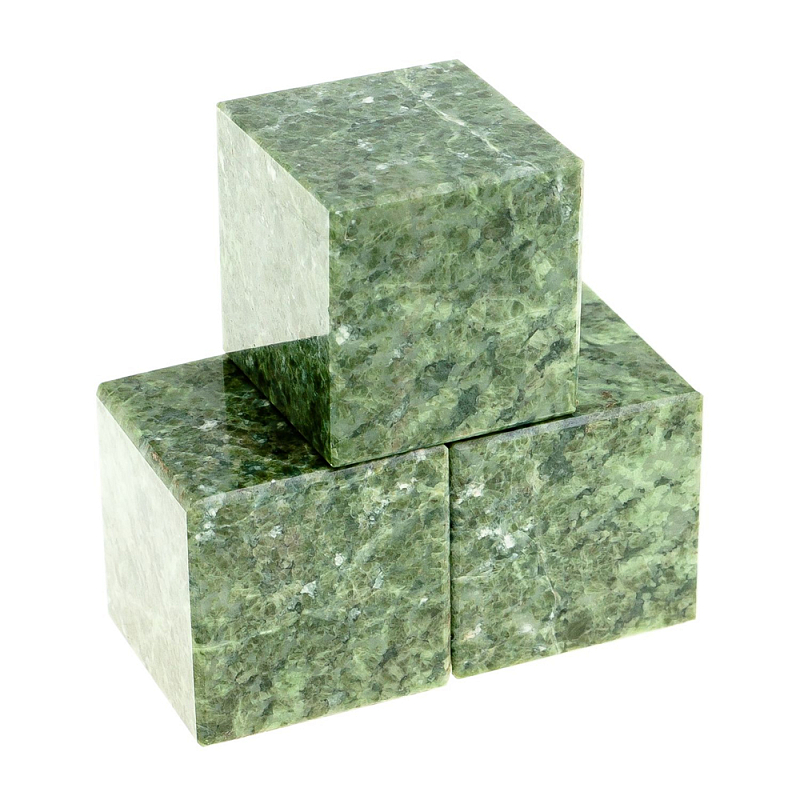 Камни для охлаждения виски из натурального камня жадеит Natural Stone Cube Зеленый Камни для охлаждения виски из натурального камня жадеит Natural Stone Cube Зеленый в Твери | Loft Concept
