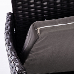 Обеденный комплект из искуственного ротанга Vintara черный варинант исполнения - 4 | Loft Concept в Твери