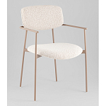 Стул Doe с подклокотниками молочный варинант исполнения - 1 | Loft Concept в Твери