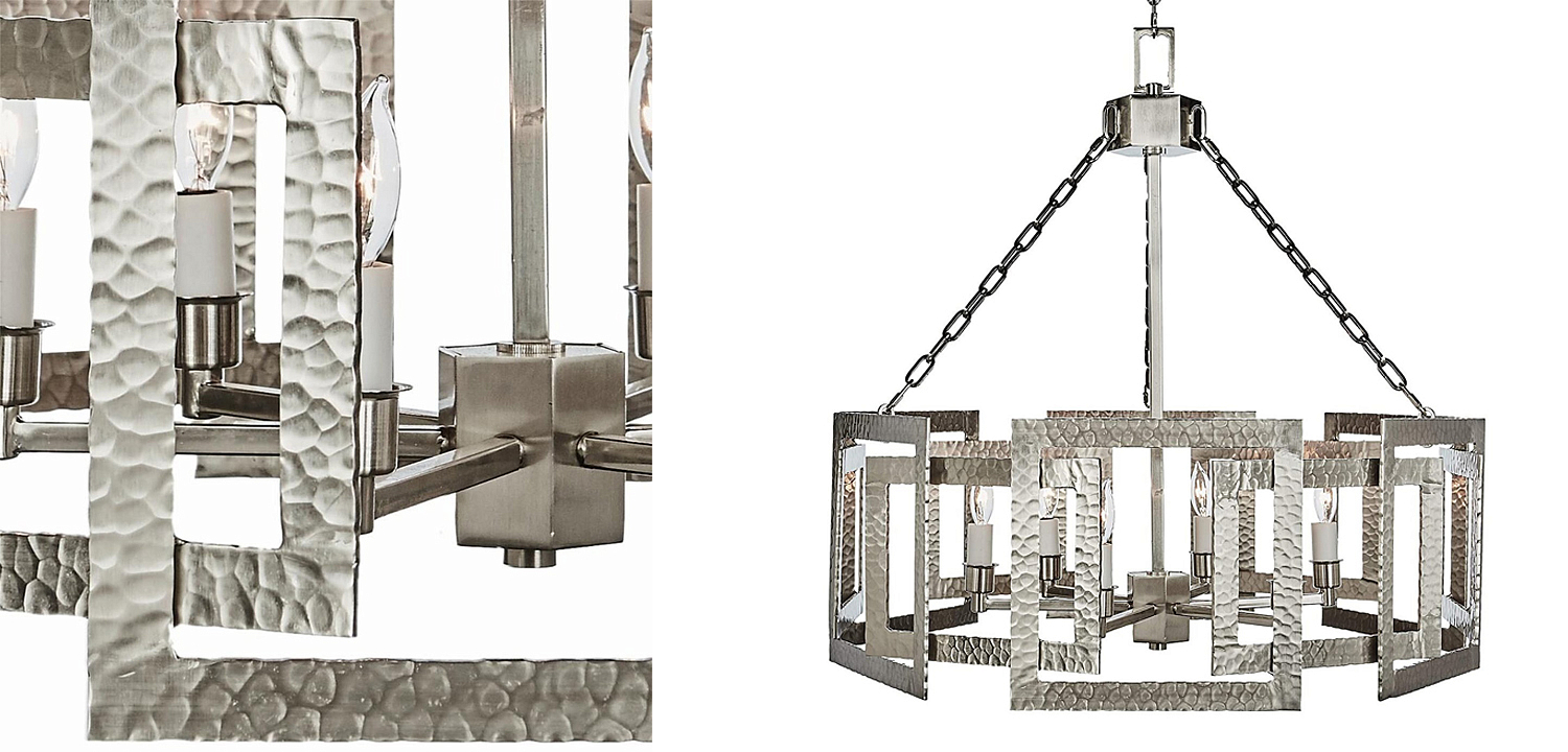 Люстра Textured Cage Pendant Lamp Silver Chandelier Люстра Textured Cage Pendant Lamp Silver Chandelier - Loft-Concept в Твери